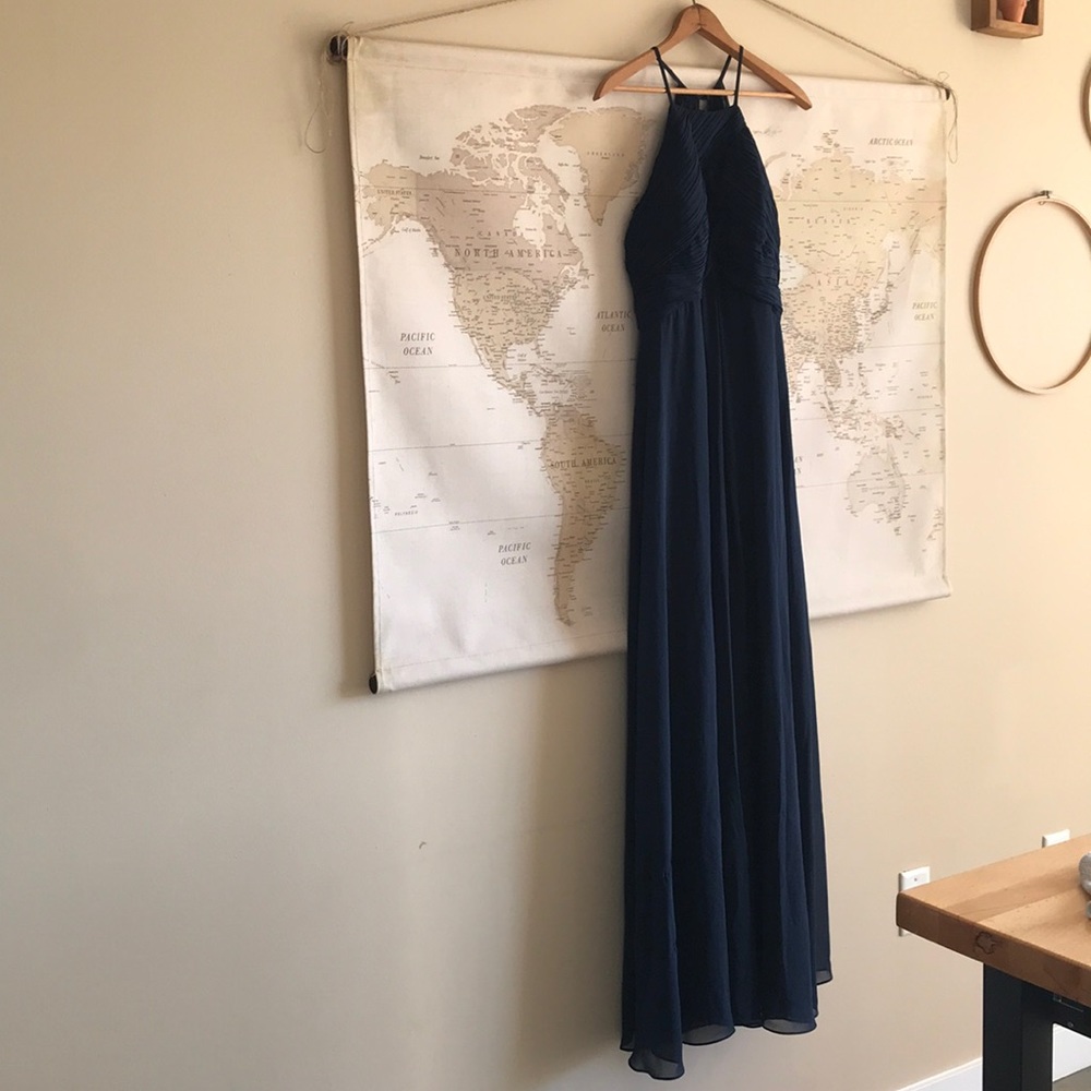 Navy Bridesmaid/ Formal Maxi Dress
